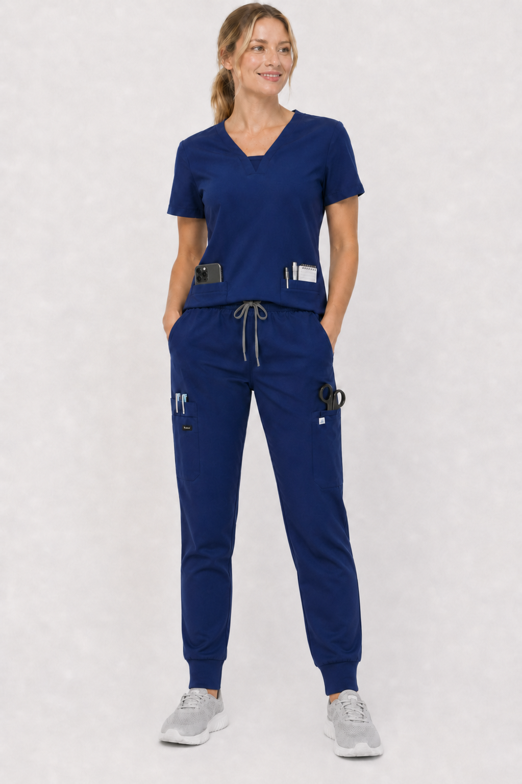 8-Pocket Scrub Set Built for Long Shifts